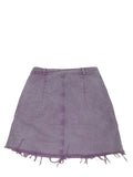 Purple Denim Skirt