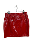 Red Patent Faux Leather