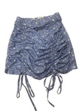 Star Patterned Ruched Skirt