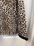 Cheetah Patterned Quilted Jacket