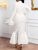 Textured Mermaid Style Dress