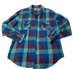 Vintage Multicolored Plaid Patterned Top