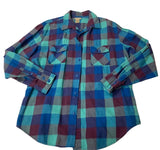 Vintage Multicolored Plaid Patterned Top