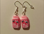 Strawberry Milk Statememt Earrings