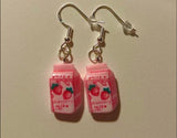 Strawberry Milk Statememt Earrings