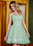 Mint Green Sequin Embellished Gown