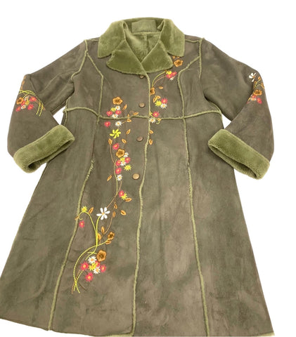 Vintage Floral Embroidered Coat