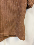 Tan Rhinestone Embellished Pants Outfit