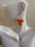 Orange Pie Statement Earrings