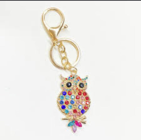 Bling Owl Keychain