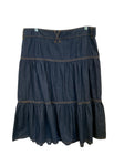 Denim Ruffled Cowgirl Skirt