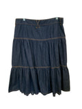Denim Ruffled Cowgirl Skirt