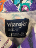 Vintage Wrangler Aztec Patterned Button Down Top