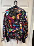 Afrocentric Graffiti Patterned Hoodie