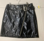 Vegan Patent Leather Bar III Skirt