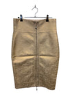 Metallic Gold Painted Pencil Skirt