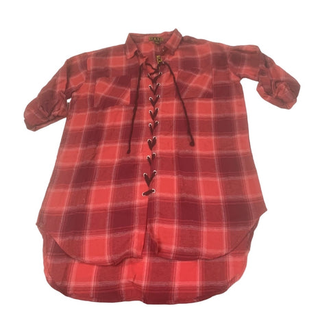 Flannel Tunic Top