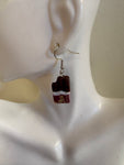 Chocolate Bar Statement Earrings