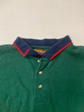 Vintage Multicolored Colorblock Polo Top