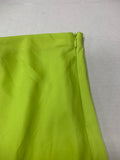 F21 Neon Green Slip Skirt