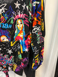 Afrocentric Graffiti Patterned Hoodie