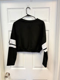 Varsity Style Cropped Sweatshirt