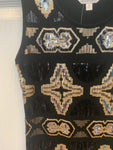 Sequin Embellished Western Patterned Vintage Dress