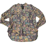 Multicolored Vintage 80's Button Down Top