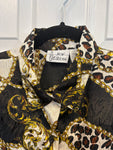 Chainlink Patterned Vintage Blouse