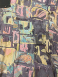 Multicolored Vintage 80's Button Down Top