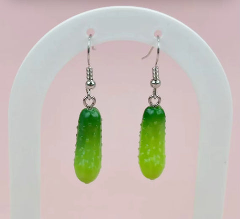 Pickle Statement Earrings