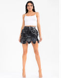 Moto Style Pocket PU Skirt