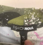 Fashion Nova Camo Cut Out Dress