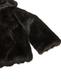 Vintage Jones New York Reversible Faux Fur Jacket Black