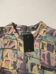 Multicolored Vintage 80's Button Down Top