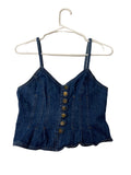 Vintage Denim Camisole Crop Top