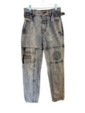 Vintage Acid Wash Cargo Style Jeans