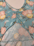 Floral Patterned Cut Out Dress