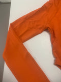 Orange Mock Neck Bodysuit