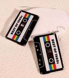 Cassette Tape Statement Earrings