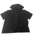 Tie Detail T-shirt Hoodie