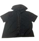 Tie Detail T-shirt Hoodie