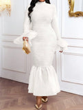 Textured Mermaid Style Dress