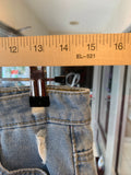 Distressed Denim Skirt