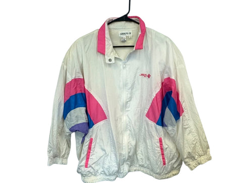 Vintage Colorblock Windbreaker Jacket
