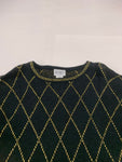 Vintage Argyl Patterned Sweater