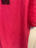 Hot Pink Puff Sleeve Blouse