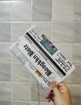 News Print Clutch Bag