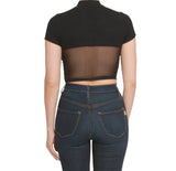 Black Corset Crop Top