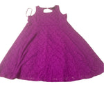 Purple Lace Eyelet Dress